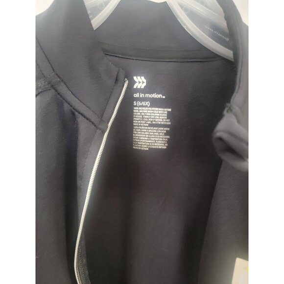 All In Motion Black Full-Zip Jacket For Girls Size S (6/6X) - Picture 4 of 6